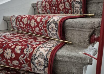 Escalier en tapis